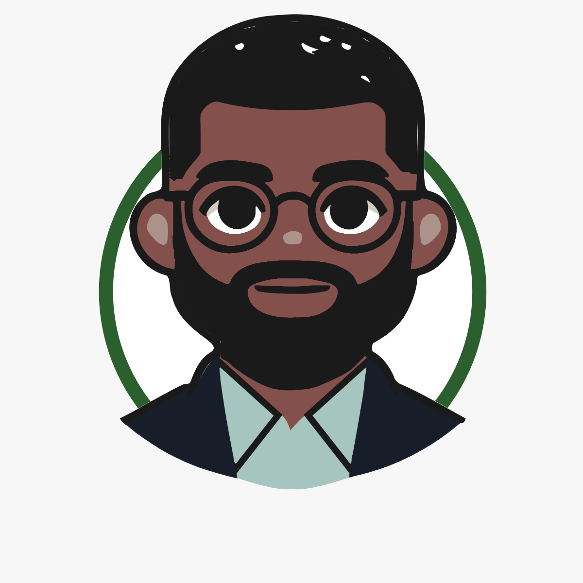 Illustrated portrait of Hakim Latimore